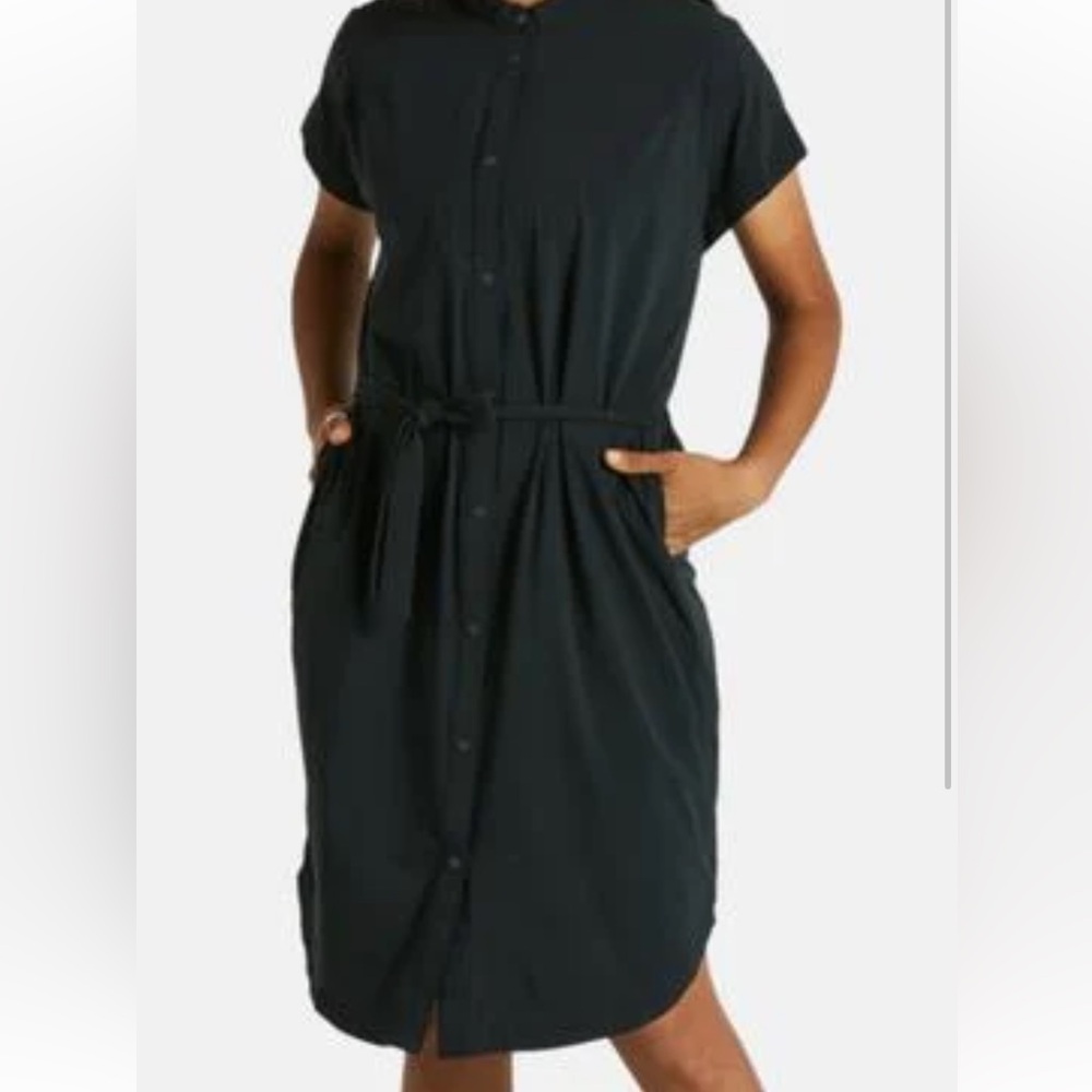 Fjallraven/Specialized Saddle to Table Black Midi Dress